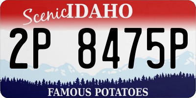 ID license plate 2P8475P