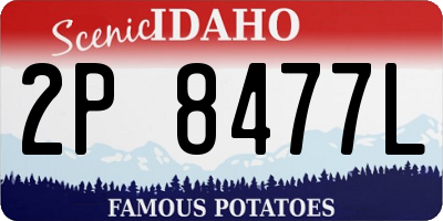 ID license plate 2P8477L