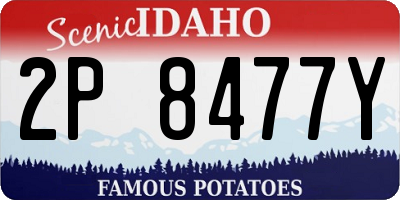 ID license plate 2P8477Y