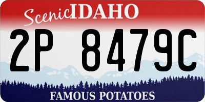 ID license plate 2P8479C