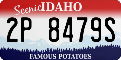 ID license plate 2P8479S