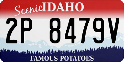 ID license plate 2P8479V