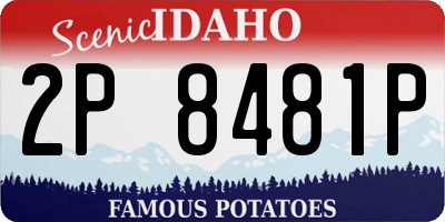 ID license plate 2P8481P