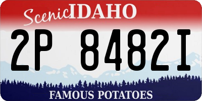 ID license plate 2P8482I