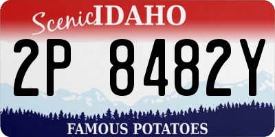 ID license plate 2P8482Y