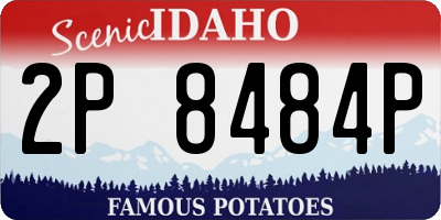 ID license plate 2P8484P