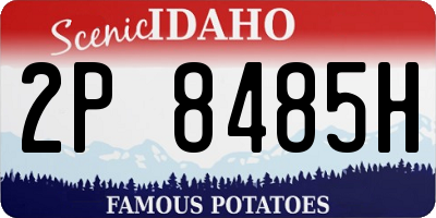 ID license plate 2P8485H
