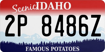 ID license plate 2P8486Z