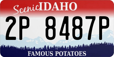 ID license plate 2P8487P