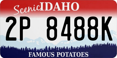 ID license plate 2P8488K