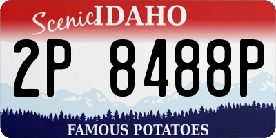 ID license plate 2P8488P