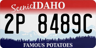 ID license plate 2P8489C