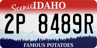 ID license plate 2P8489R