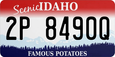 ID license plate 2P8490Q