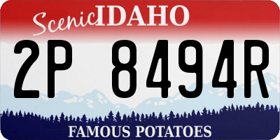 ID license plate 2P8494R
