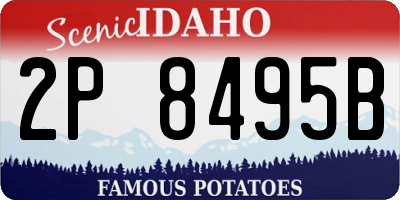 ID license plate 2P8495B
