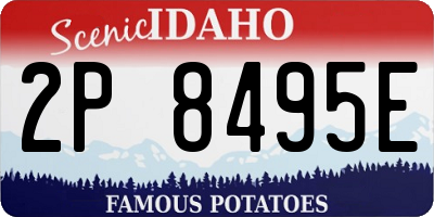 ID license plate 2P8495E