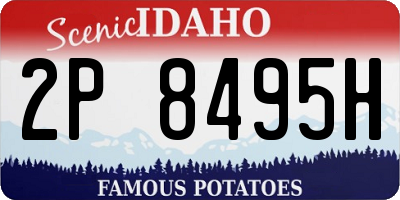 ID license plate 2P8495H