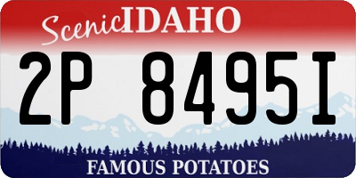 ID license plate 2P8495I