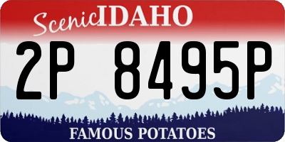 ID license plate 2P8495P