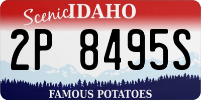ID license plate 2P8495S