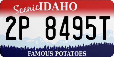 ID license plate 2P8495T