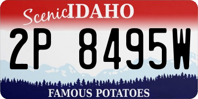ID license plate 2P8495W