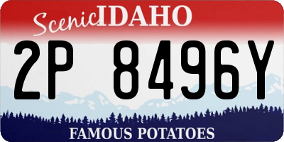 ID license plate 2P8496Y