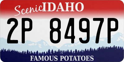 ID license plate 2P8497P