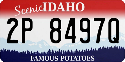 ID license plate 2P8497Q
