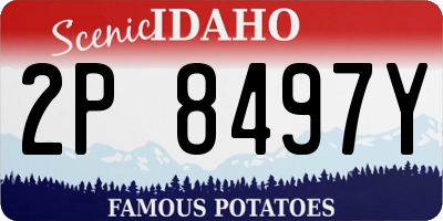 ID license plate 2P8497Y