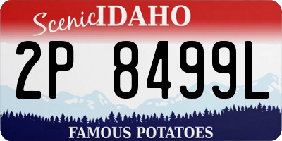ID license plate 2P8499L