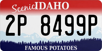 ID license plate 2P8499P