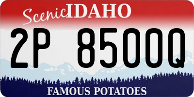 ID license plate 2P8500Q