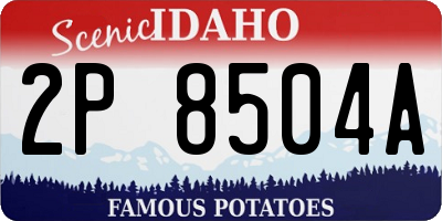 ID license plate 2P8504A
