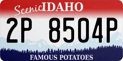 ID license plate 2P8504P
