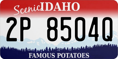 ID license plate 2P8504Q