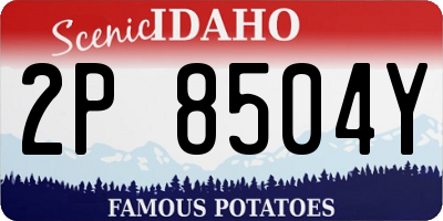 ID license plate 2P8504Y