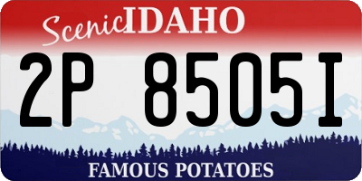 ID license plate 2P8505I