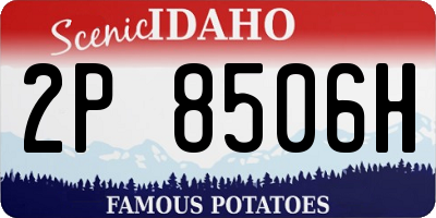 ID license plate 2P8506H