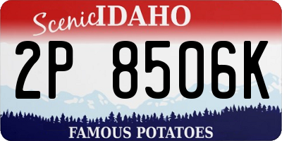 ID license plate 2P8506K