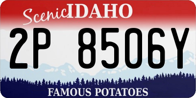 ID license plate 2P8506Y
