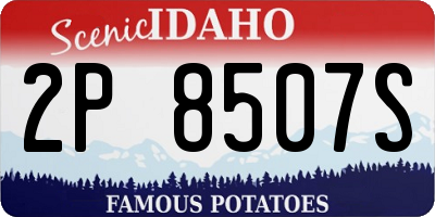 ID license plate 2P8507S