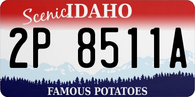 ID license plate 2P8511A
