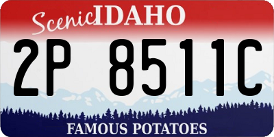 ID license plate 2P8511C