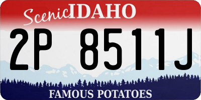 ID license plate 2P8511J