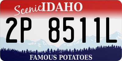 ID license plate 2P8511L