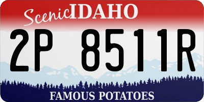 ID license plate 2P8511R