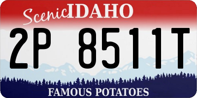 ID license plate 2P8511T