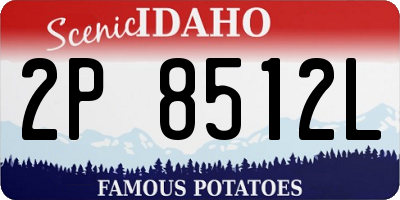 ID license plate 2P8512L